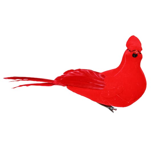 7" Red Artificial Christmas Cardinals, 6ct.
